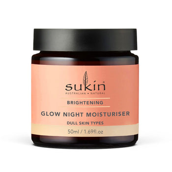 SUKIN: Brightening Glow Night Moisturiser, 1.69 fo