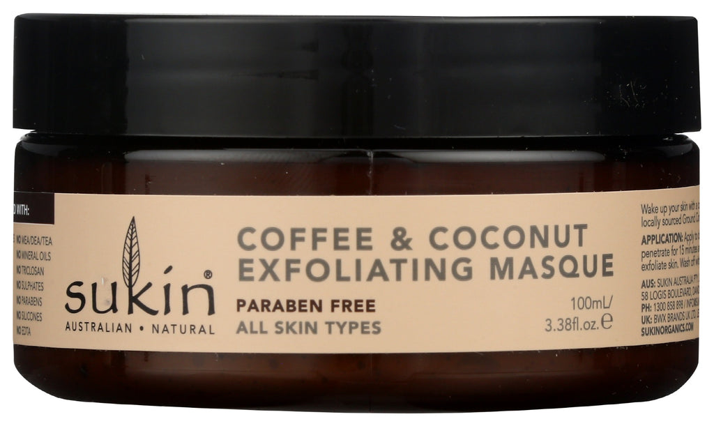 SUKIN: Coffee & Coconut Exfoliating Mask, 3.38 fo