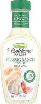 BOLTHOUSE: Classic Ranch Yogurt Dressing, 14 oz