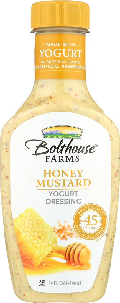 BOLTHOUSE: Honey Mustard Yogurt Dressing, 14 oz