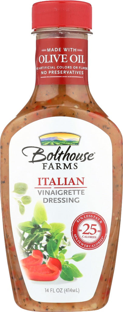 BOLTHOUSE: Italian Vinaigrette Dressing, 14 oz