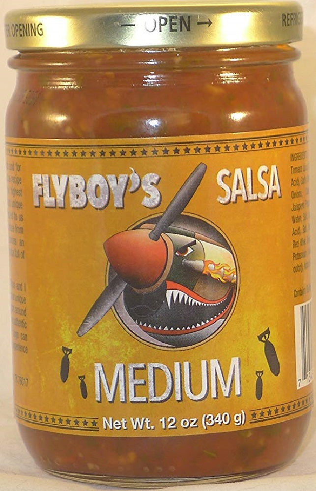 FLYBOYS SALSA: Medium Salsa, 12 oz