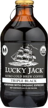 LUCKY JACK: Nitro Cold Brew Triple Black Coffee, 10.5 oz