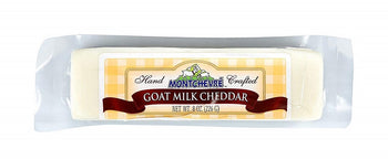 MONTCHEVRE: Goat Milk Cheddar Cheese, 8 oz