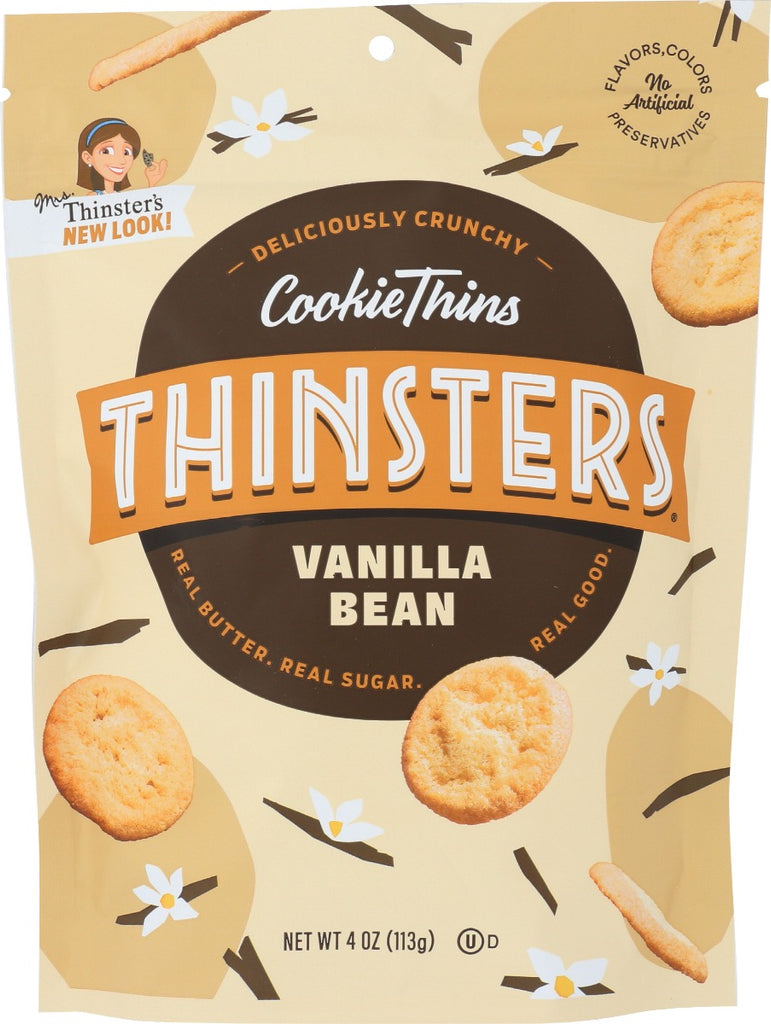 MRS. THINSTER'S: Vanilla Bean Cookie Thins, 4 oz