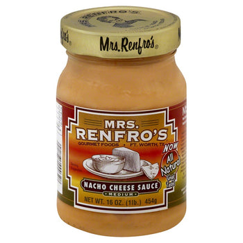 MRS. RENFRO'S: Gourmet Nacho Cheese Sauce Medium, 16 oz