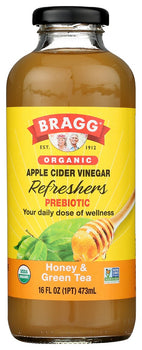 BRAGG: Organic Honey & Green Tea Apple Cider Vinegar Refreshers, 16 oz