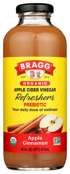 BRAGG: Organic Apple Cinnamon Apple Cider Vinegar Refreshers, 16 oz