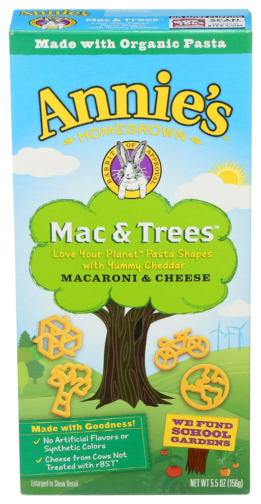 ANNIES HOMEGROWN: Macaroni & Cheese Mac & Trees, 5.5 oz