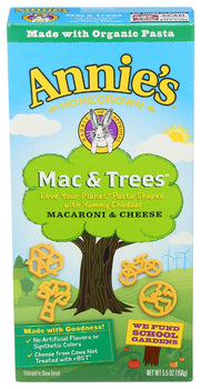 ANNIES HOMEGROWN: Macaroni & Cheese Mac & Trees, 5.5 oz