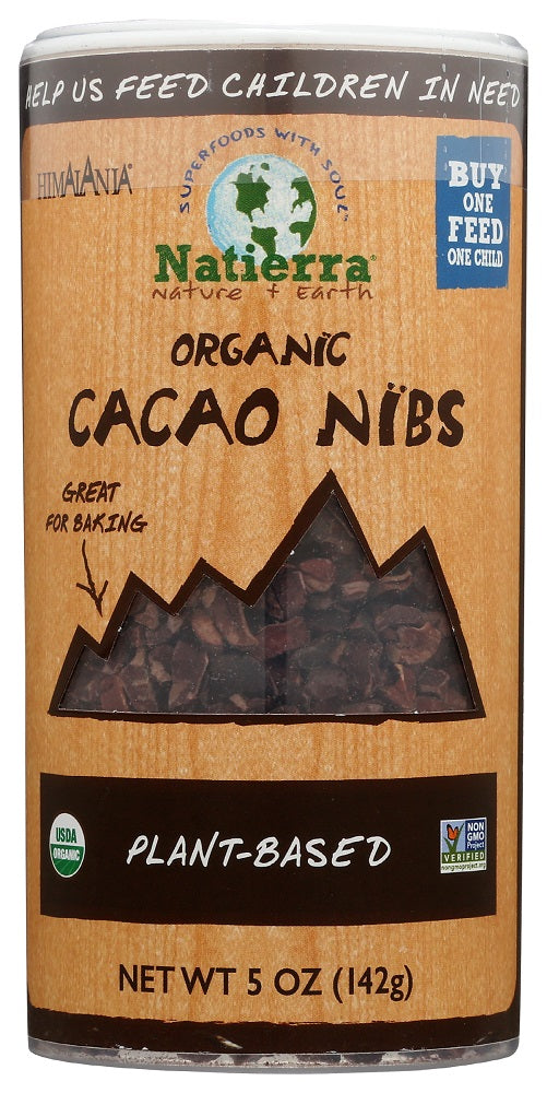 NATIERRA: Organic Cacao Nibs Shaker, 5 oz