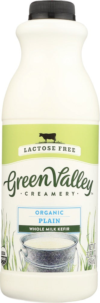 GREEN VALLEY CREAMERY: Organic Plain Whole Milk Kefir, 32 oz