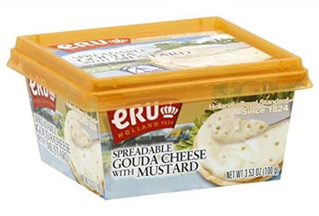 ERU HOLLAND: Spreadable Gouda Cheese with Mustard, 3.53 oz