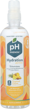 PHENOH: Alkaline Hydration Beverage Energizing Tropical Citrus, 16.9 oz