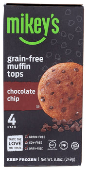 MIKEYS: Chocolate Chip Grain-Free Muffin Tops, 8.8 oz