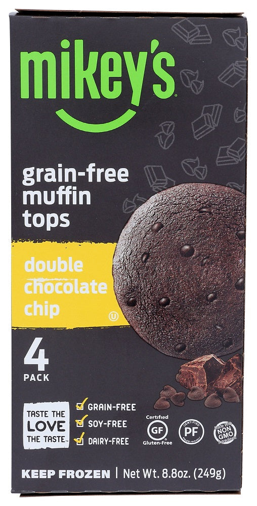 MIKEYS: Double Chocolate Chip Grain-Free Muffin Tops, 8.8 oz