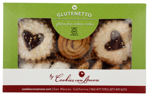 GLUTENETTO: Gluten Free Assortment Boxed Cookies, 7 oz