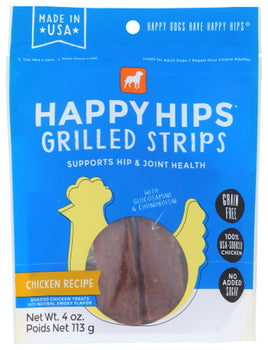 HAPPY HIPS: Grilled Strips Chicken Recipe, 4 oz