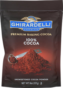 GHIRARDELLI: 100% Unsweetened Premium Baking Cocoa, 8 oz