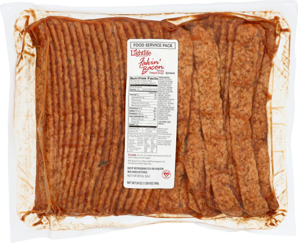 LIGHTLIFE: Smokey Tempeh Strips, 6 lb