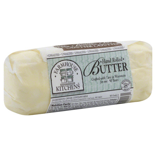 FARMHOUSE KITCHENS: Hand Rolled Unsalted Butter, 1 lb