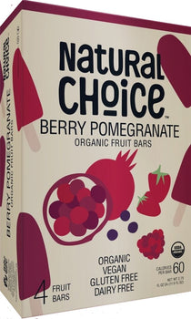 NATURAL CHOICE: Organic Berry Pomegranate Fruit Bars, 11 oz