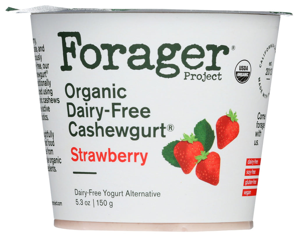 FORAGER: Strawberry Organic Cashewgurt, 5.30 oz