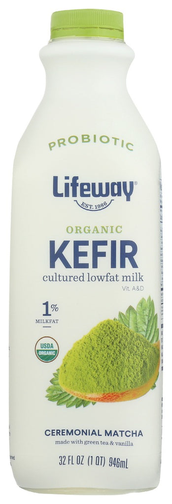 LIFEWAY: Organic Kefir Lowfat Ceremonial Matcha, 32 oz