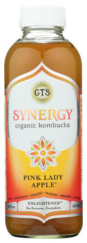 GTS ENLIGHTENED: Synergy Organic Kombucha Pink Lady Apple, 16 oz