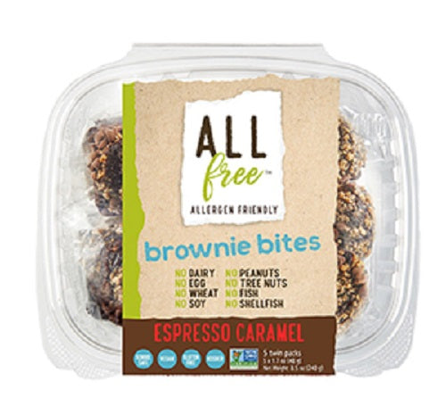 ALLFREE: Brownie Bites Espresso Caramel, 10 oz