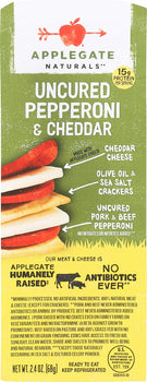 APPLEGATE: Naturals Pepperoni and Cheddar Snack Pack, 2.42 oz