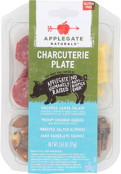 APPLEGATE: Naturals Charcuterie Plate Genoa Salami and Cheddar, 2.65 oz