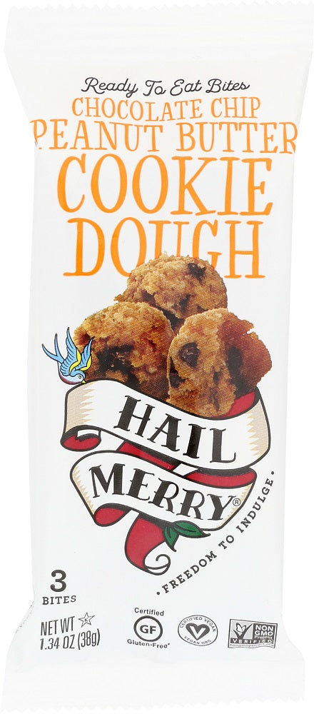 HAIL MERRY: Chocolate Chip Peanut Butter Cookie Dough, 1.34 oz