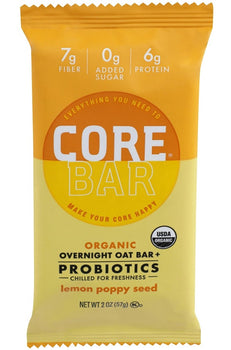 CORE FOODS: Lemon Poppy Seed Bar, 2 oz