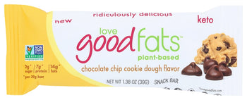 LOVE GOOD FATS: Chocolate Chip Cookie Dough Bar, 1.38 oz