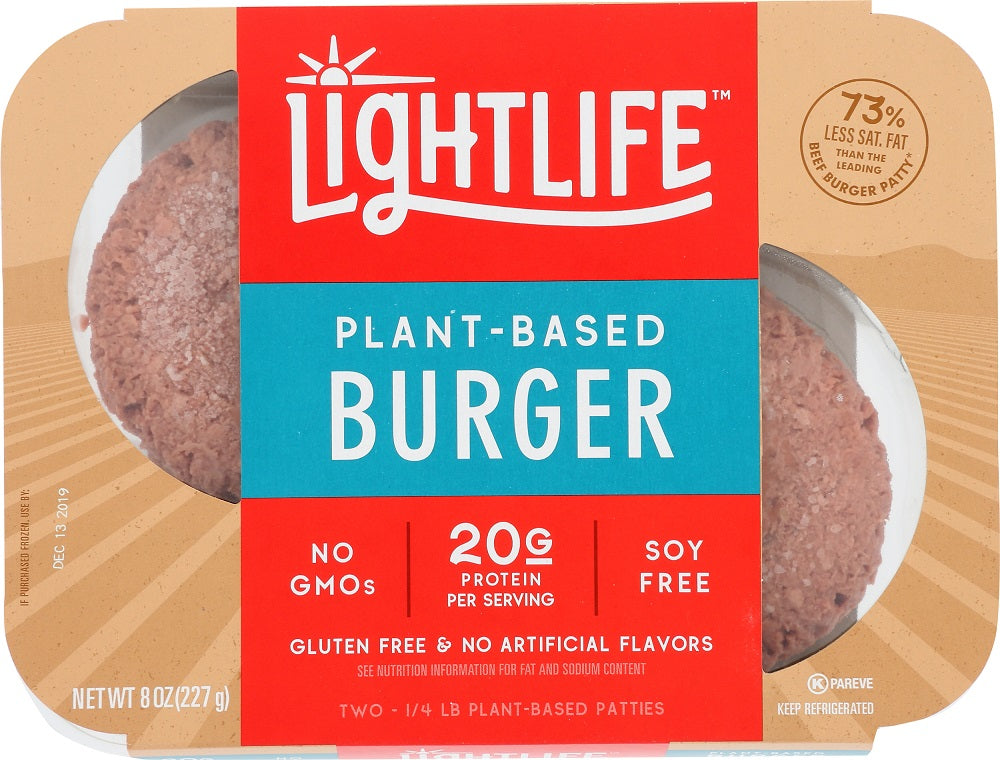 LIGHTLIFE: Plant-Based Burger, 8 oz