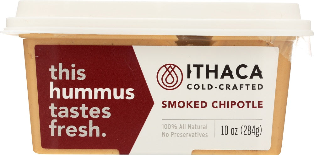 ITHACA COLD CRAFTED: Smoked Chipotle Hummus, 10 oz