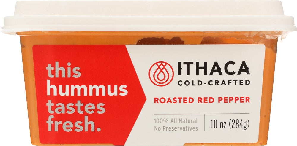 ITHACA COLD CRAFTED: Roasted Red Pepper Hummus, 10 oz