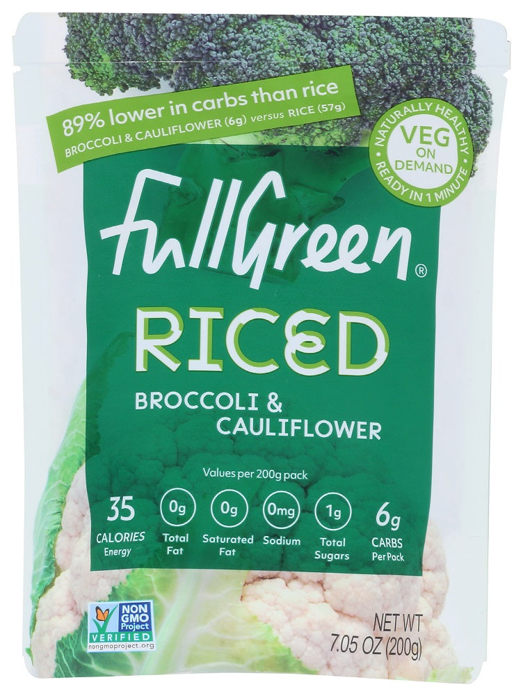 FULLGREEN: Riced Broccoli & Cauliflower, 7.05 oz