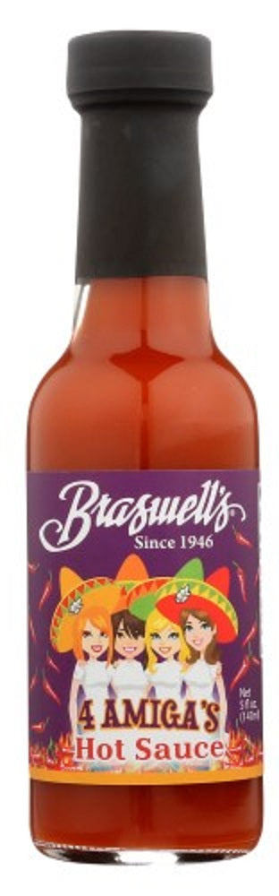 BRASWELL'S: 4 Amiga's Hot Sauce, 5 oz