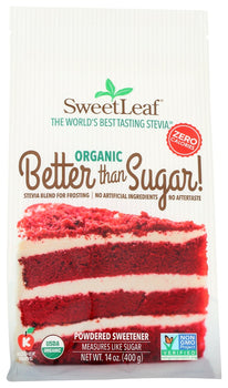 SWEETLEAF: Better Than Sugar Organic Powdered Sweetener Frosting, 14 oz