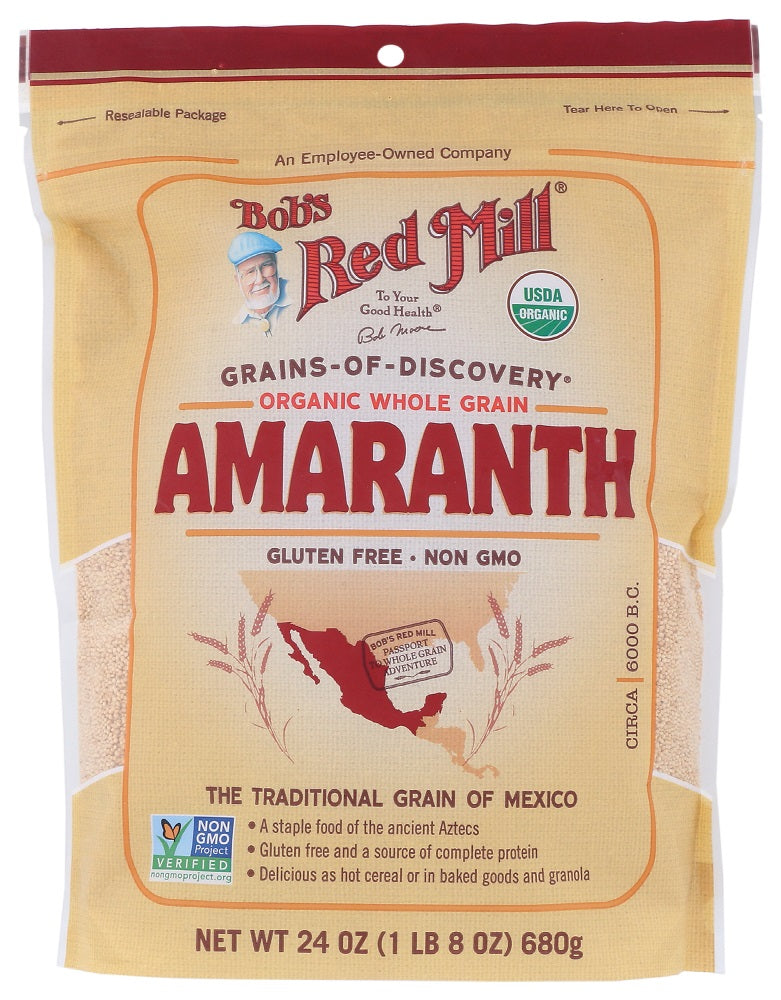 BOB'S RED MILL: Organic Whole Grain Amaranth, 24 oz