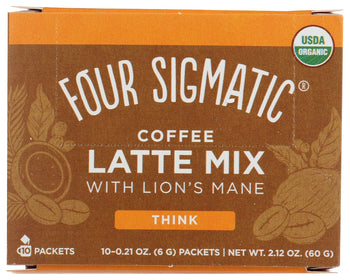 FOUR SIGMATIC: Coffee Latte Mix with Lion's Mane, 2.12 oz