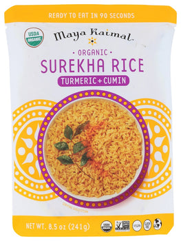 MAYA KAIMAL: Organic Surekha Rice Turmeric + Cumin, 8.50 oz