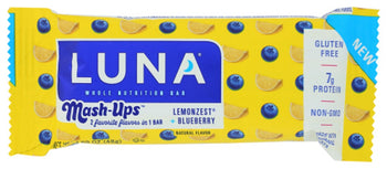 LUNA: Lemonzest + Blueberry Mash-Ups Bar, 1.69 oz
