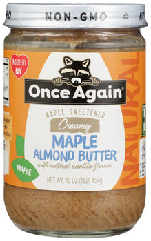 ONCE AGAIN: Creamy Maple Almond Butter, 16 oz