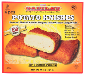 GABILA: Potato Knishes 4 Pack, 16 oz