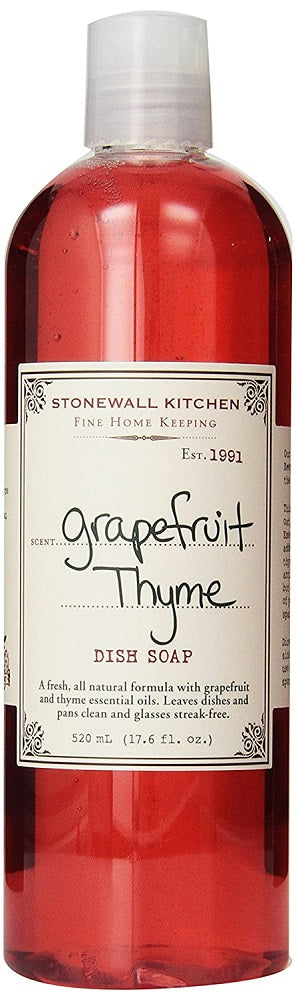 STONEWALL KITCHEN: Grapefruit Thyme Dish Soap, 16.90 fo