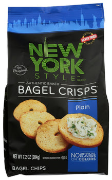 NEW YORK STYLE: Plain Bagel Crisps, 7.2 oz