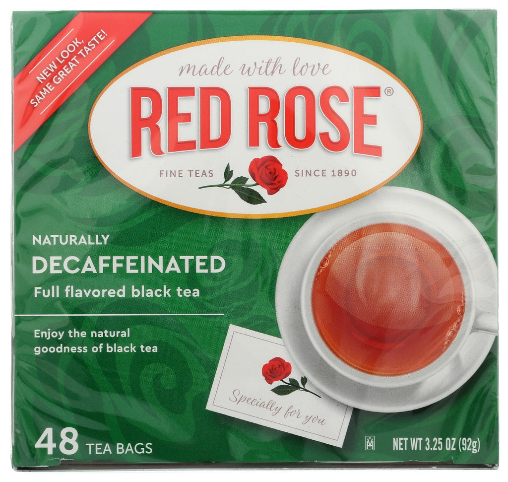 RED ROSE: Decaf Black Tea 48 TeaBags, 1 bx